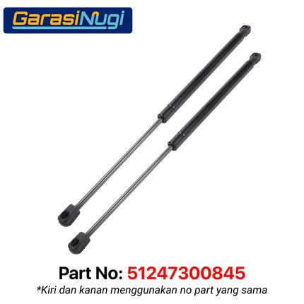 Strut Mini Cooper F56 Shock Trunk Rear Kap Bagasi Belakang Kap Mesin