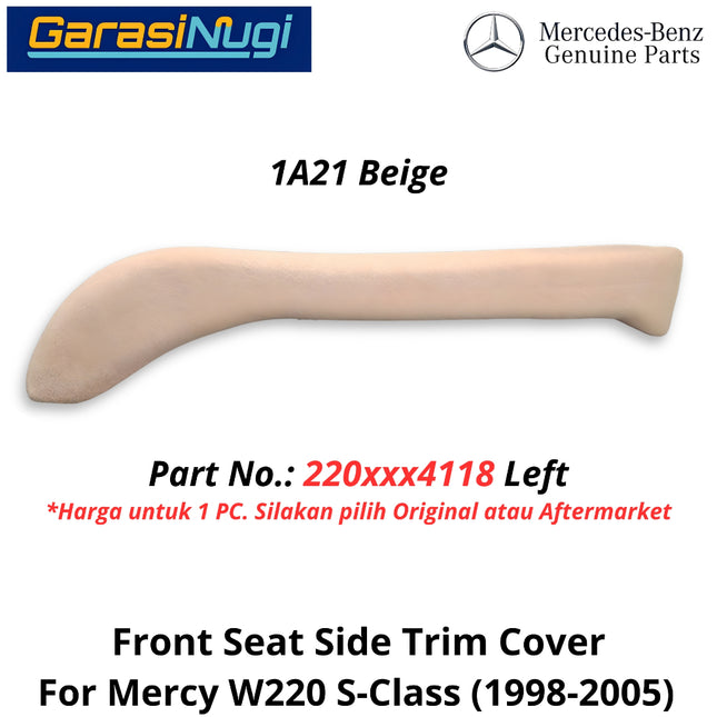 Front Seat Inner Mercy W220 Side Trim Cover Penutup Bagian Dalam Jok Depan Mercedes S320