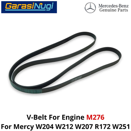 Fan Belt Mercy W204 W212 W207 R172 W251 V-Belt Tali Kipas 0029935496 M276 Mercedes C200 E200 SLK