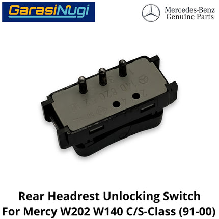 Rear Seat Mercy W202 W140 Headrest Switch Tombol Sandaran Kepala Kursi Belakang C200 S280