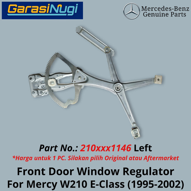 Window Regulator Mercy W210 Lifter Front Door Pengatur Jendela Pintu Depan Mercedes E200