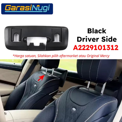 Cover Seat Backrest Mercy W222 Pre-FL Headrest Penutup Sandaran Kepala Kursi Depan S450