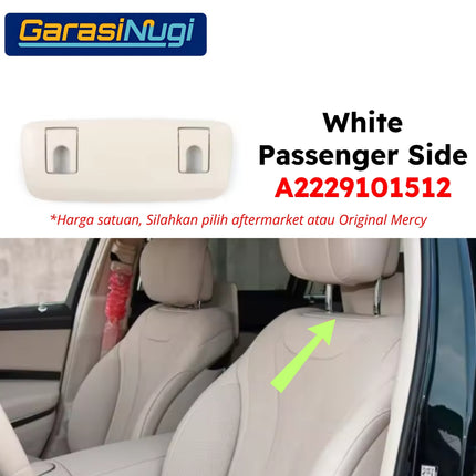 Cover Seat Backrest Mercy W222 Pre-FL Headrest Penutup Sandaran Kepala Kursi Depan S450