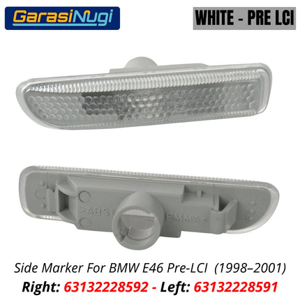 BMW E46 Side Marker Lights Lampu Sein Samping Turn Signal 312 320