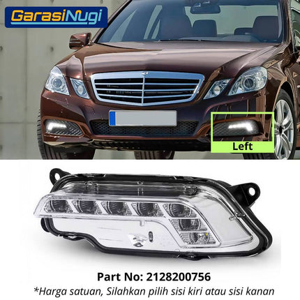 Fog Lights Lampu Kabut Bumper LED DRL Mercedes W212 W207 E350 E550