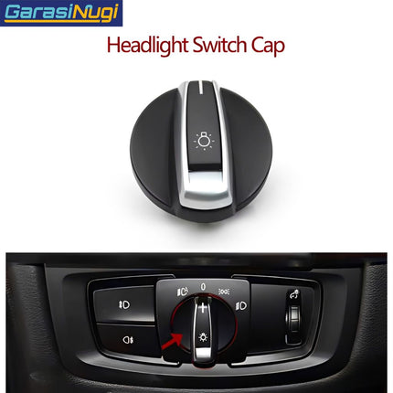 Headlight Switch For BMW F15 F16 F45 F46 Rotary Knob Tombol Putar Saklar Lampu Depan X5 X6