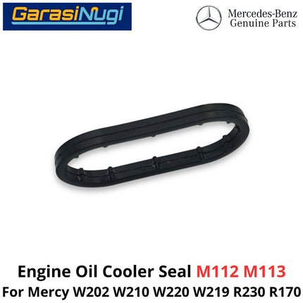 Engine Oil Cooler Mercy W202 W210 W220 R230 W170 Seal Gasket Ring Pendingin Oli Mesin M112 M113 Mercedes C200 E200 SLK