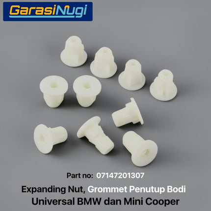 Expanding Nut Universal BMW MINI 07147201307 Grommet Penutup Bemper Bodi