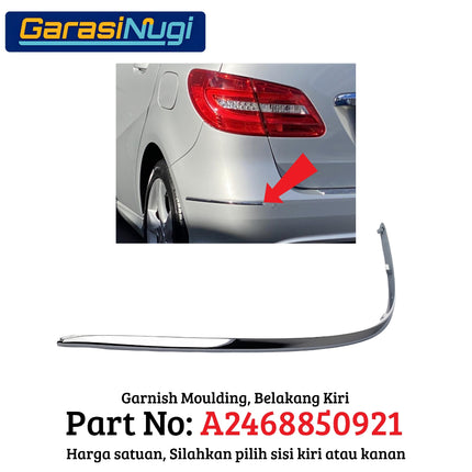 Fog Trim For Mercedes W246 Cover Lampu Kabut Garnish Moulding B180 B200