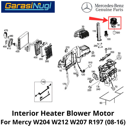 Heater Blower Mercy W204 W212 W207 R197 Motor Resistor Pemanas Interior C200 E200 CLK