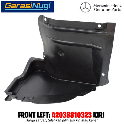 Front Fender Liner Mercy W203 Pelindung Percikan Air Tutup Spakbor Depan C200
