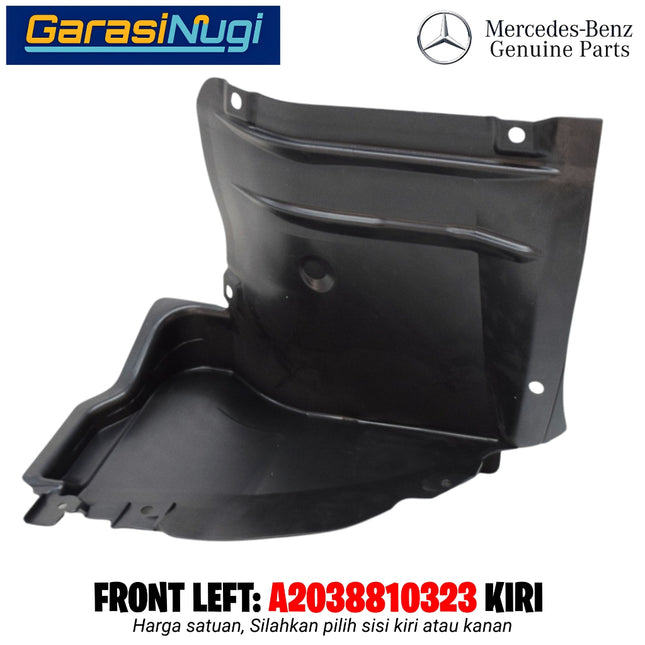 Front Fender Liner Mercy W203 Pelindung Percikan Air Tutup Spakbor Depan C200