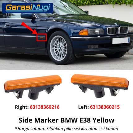 BMW E38 Side Marker Lights Lampu Sein Samping Turn Signal 740 750iL