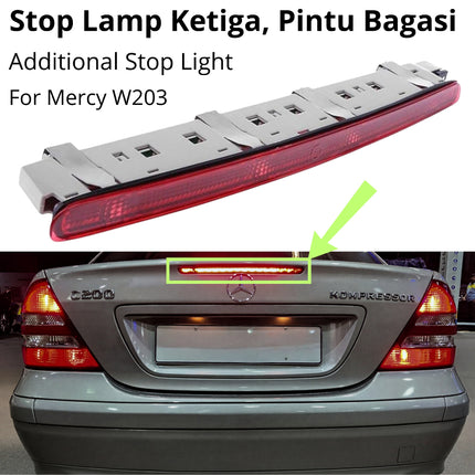 Stop Lamp Pintu Bagasi Mercy W203 High Mounted Third Brake Light For C200 C250