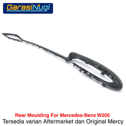 Rear Chrome For Mercy W205 Pre-Facelift Garnish Moulding Bemper Belakang C250 C300