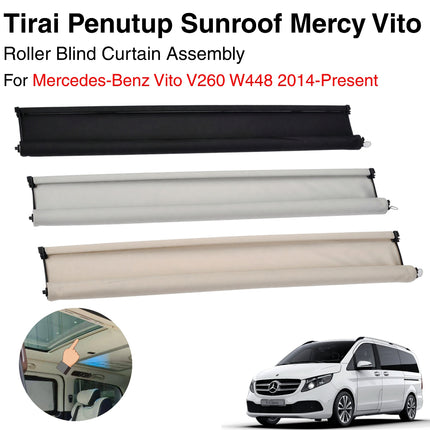Roller Blind For Mercy VITO V260 W448 Sunroof Curtain Assembly Tirai Penutup 2014 - Present