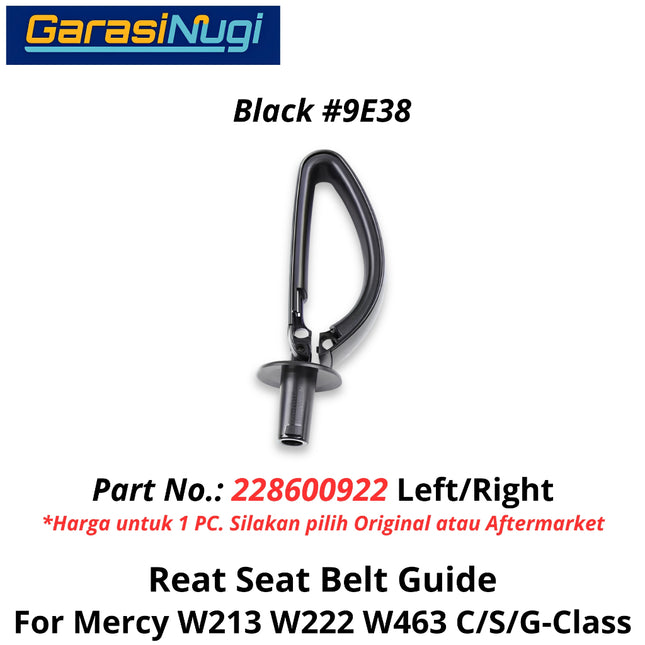 Seat Belt Mercy W213 W222 W463 Guide Assembly Penutup Sabuk Pengaman Belakang E200 S450 G500