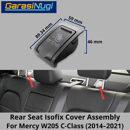 Car Seat ISOFIX Mercy W205 Switch Cover Assembly Penutup Saklar Kursi Anak Belakang Atas Mercedes C200 C300