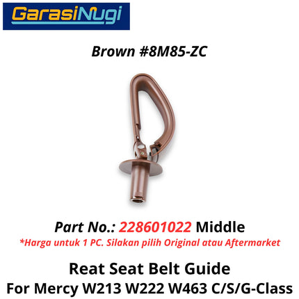 Seat Belt Mercy W213 W222 W463 Guide Assembly Penutup Sabuk Pengaman Belakang E200 S450 G500