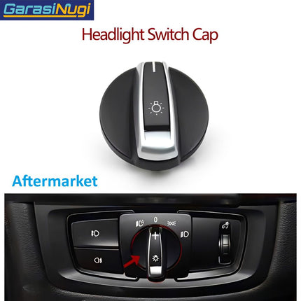 Headlight Switch For BMW F15 F16 F45 F46 Rotary Knob Tombol Putar Saklar Lampu Depan X5 X6