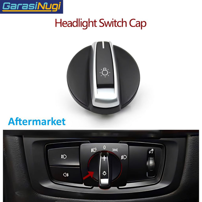 Headlight Switch For BMW F15 F16 F45 F46 Rotary Knob Tombol Putar Saklar Lampu Depan X5 X6