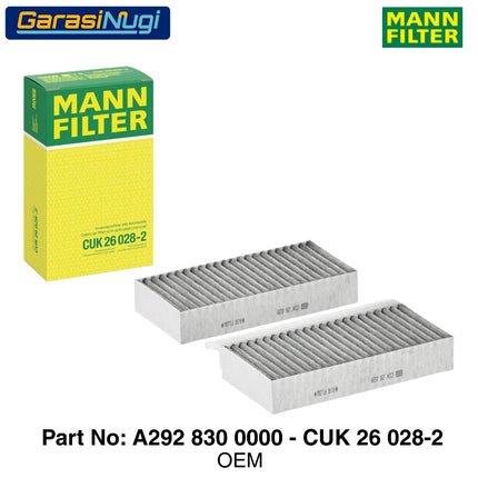 Air Filter For Mercy W166 W292 X166 Engine Intake Saringan Udara Mesin Bensin Diesel M276 OM651
