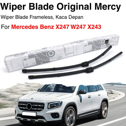 Mercedes X247 W247 X243 Wiper Frameless Kit Original Kaca Depan Front Window GLB EQB