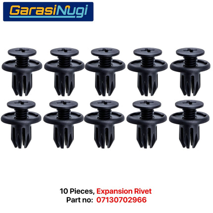 Expansion Rivet Universal BMW MINI 07130702966 Pengunci Panel Bodi Plastik