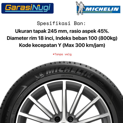 Michelin Primacy 3 245/45 100Y R18 ZP MOE XL TL Summer Tire Ban Depan Belakang