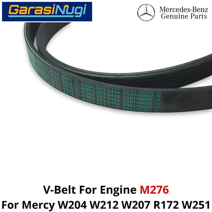 Fan Belt Mercy W204 W212 W207 R172 W251 V-Belt Tali Kipas 0029935496 M276 Mercedes C200 E200 SLK