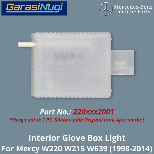 Glove Box Mercy W220 W215 W639 Interior Lamp Lampu Laci Dashboard Mercedes S500 CL Viano