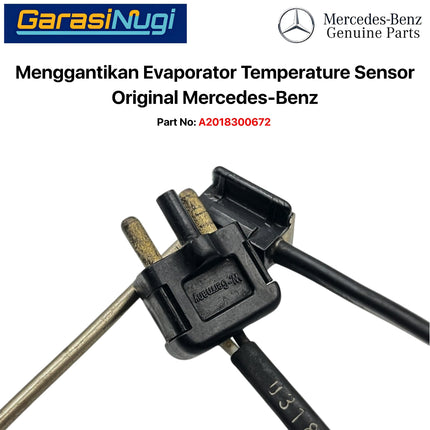 Mercedes W201 W124 R170 Evaporator Temperature Sensor Suhu Original A2018300672