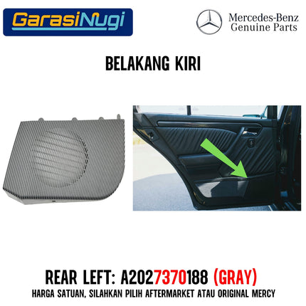Cover Speaker For Mercy W202 Penutup Audio Pintu Depan Belakang Original C180