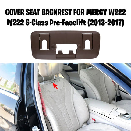 Cover Seat Backrest Mercy W222 Pre-FL Headrest Penutup Sandaran Kepala Kursi Depan S450