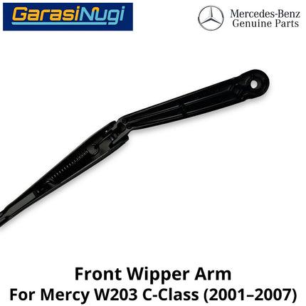 Front Wiper Arm Mercy W203 Gagang Blade Kaca Depan 2038200844 Original Mercedes C200