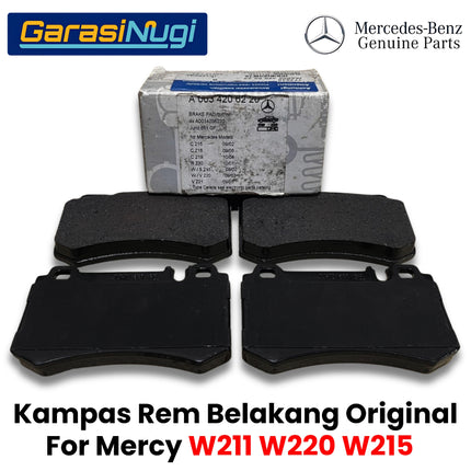 Kampas Rem Roda Belakang Mercy W211 W220 W215 Rear Brake Pads Original A0034206220