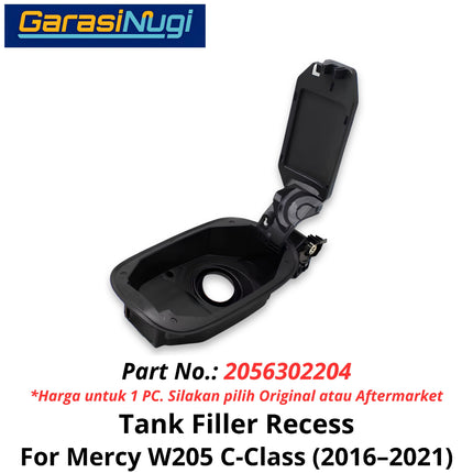 Fuel Filler Mercy W205 Recess Tank Cover Tangki Bahan Bakar BBM Mercedes C200 C300 16-21