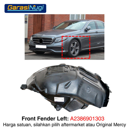 Front Fender Mercy W213 Penutup Spakbor Roda Depan Wheel Arch E300