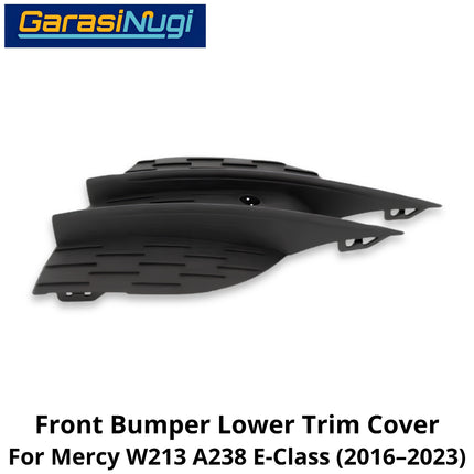 Fog Trim Mercy W213 A238 Facelift Lower Bumper Cover Lampu Kabut Grill Mercedes E350 E43 E53 21-23