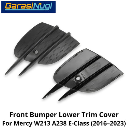 Fog Trim Mercy W213 A238 Facelift Lower Bumper Cover Lampu Kabut Grill Mercedes E350 E43 E53 21-23