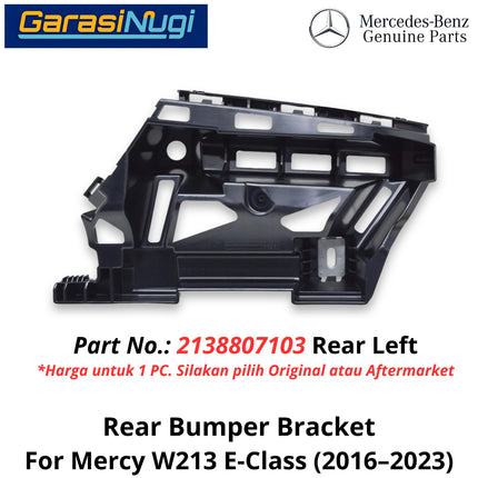 Rear Bumper Mercy W213 Bracket Cover Penutup Braket Bemper Belakang Mercedes E200 E300