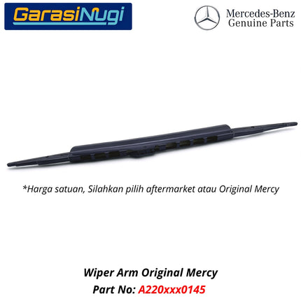 Mercedes W220 Wiper Arm Frameless Kit Original Kaca Depan Front Window S280 S320