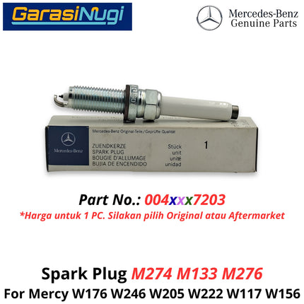 Spark Plug Mercy W176 W205 W222 W117 W156 Busi Mesin Original 0041597203 Mercedes A200 C200 S450 GL
