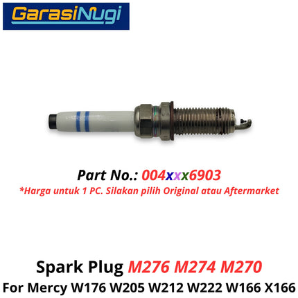 Spark Plug Mercy W205 W212 W222 W166 X166 Busi Mesin Original 0041596903 Mercedes C200 S450 ML GLE
