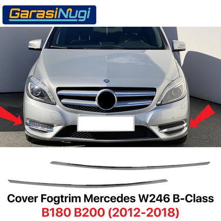 Fog Trim For Mercedes W246 Cover Lampu Kabut Garnish Moulding B180 B200