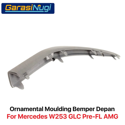 Lower Bumper Mercy W253 Lip Chrome Trim Strip Molding Bumper Depan Bawah GLC