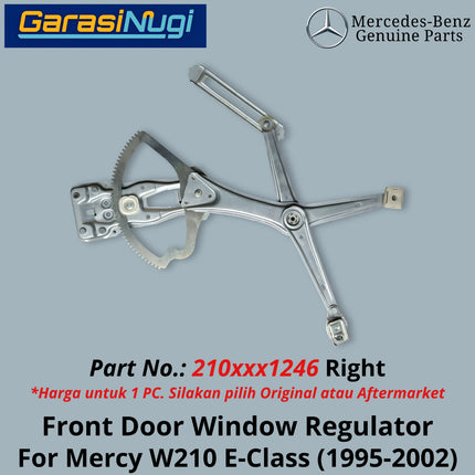 Window Regulator Mercy W210 Lifter Front Door Pengatur Jendela Pintu Depan Mercedes E200
