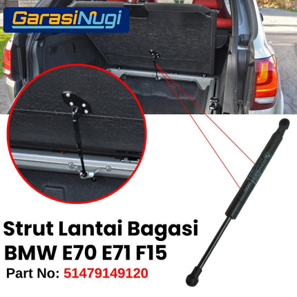 Strut Lantai Bagasi BMW E70 E71 F15 Trunk Floor Shock Rear X5 X6