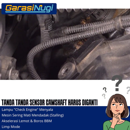 Camshaft Position Sensor For BMW Engine M54 N52 N54 N62 Sensor Posisi Poros Engkol