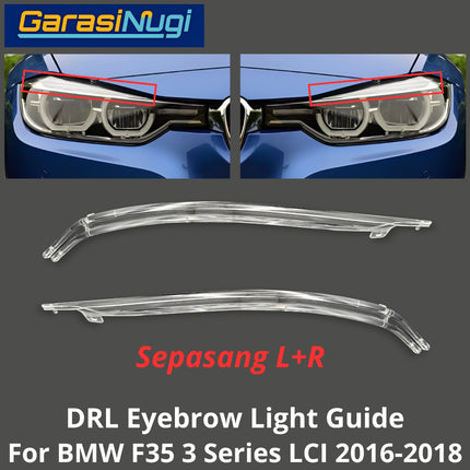 DRL Guide Eyebrow For BMW F30 F35 LCI LED Light Lampu Alis Sein 320